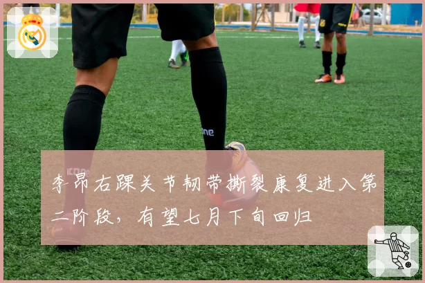 李昂右踝关节韧带撕裂康复进入第二阶段,有望七月下旬回归